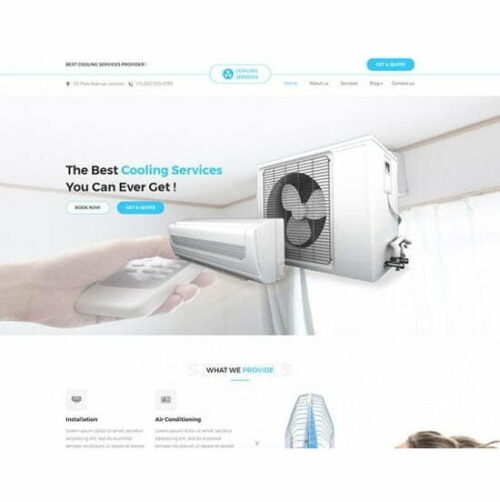 Cooling Service - HTML Template