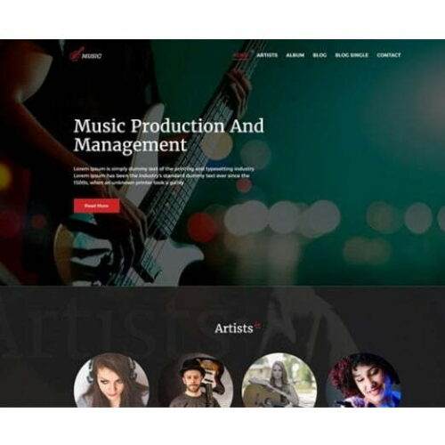 Music Agency - HTML Template