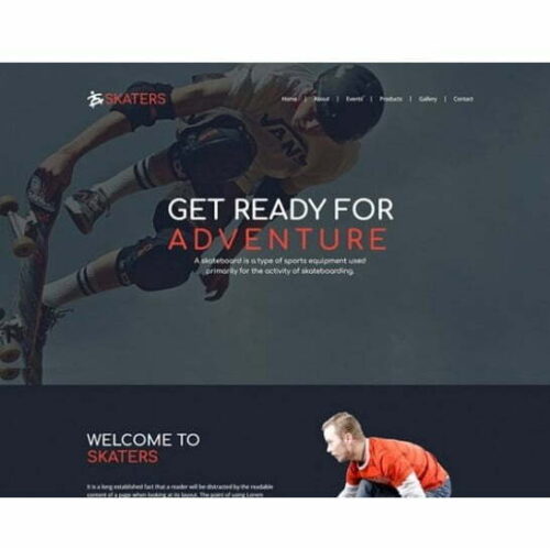 Skateboard - HTML Template